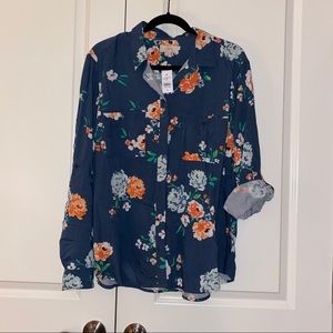 Loft floral blouse NWT